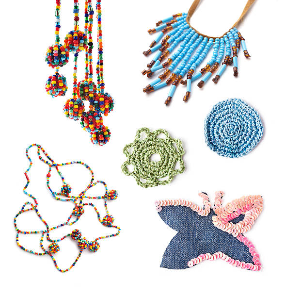 istock Handmade accessories in hippie style 619736640