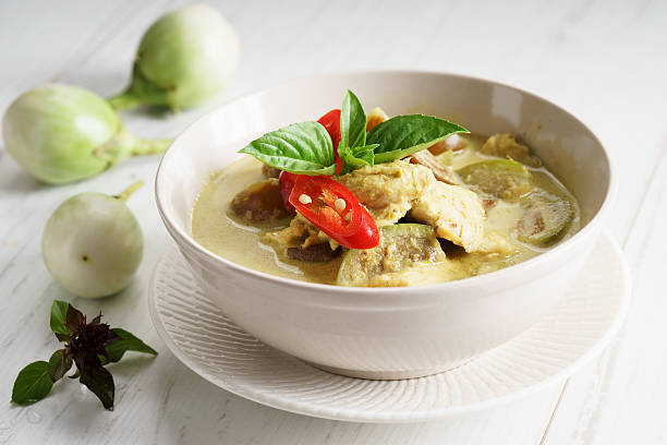 istock green curry chicken,thai food 619736848