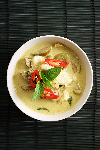 istock green curry chicken,thai food 619736982