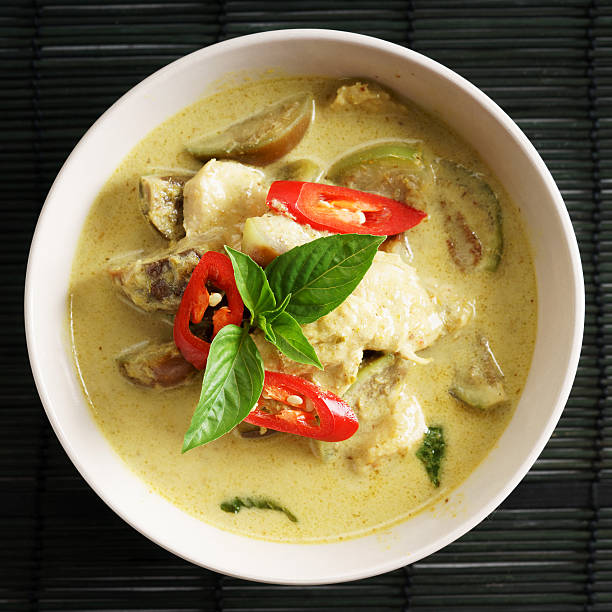 istock green curry chicken,thai food 619737048