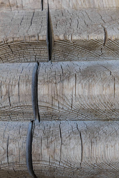 istock Texture of old wooden wall boards. 619737746