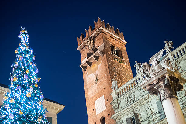 Verona winter view of the bridge at La Scala