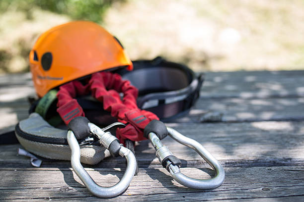 istock Climbing  equipment Via Ferrata 619745634