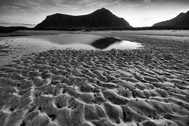 istock Skagsanden Beach in Lofoten, Norway 619746096