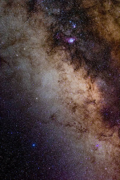 istock Trifid Nebula and Lagoon Nebula 619749350