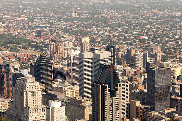 istock Montreal city center from the sky 619749606