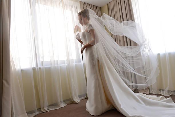 istock Georgeus young bride indoors 619750356