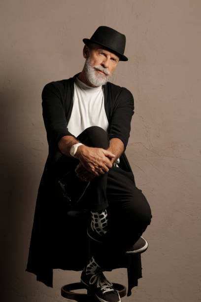istock Lumbersexual  Bearded  Senior men hipster 619750488