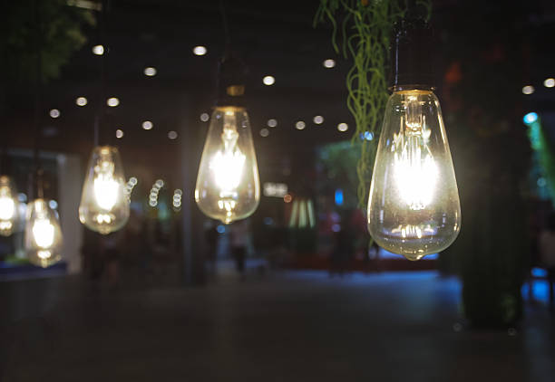 istock vintage lamp light night bokeh background 619752716