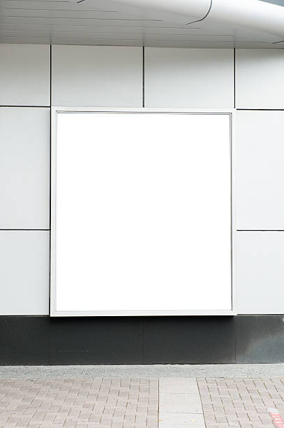 istock Large blank billboard on a street wall 619753444