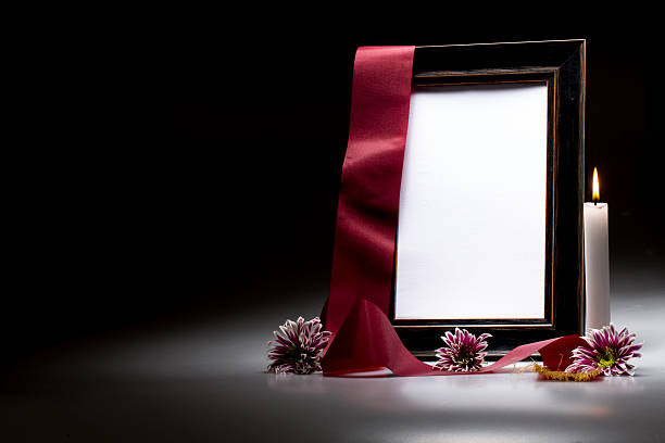 istock blank mourning frame for sympathy card 619753910