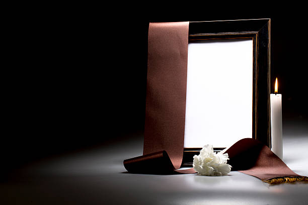 istock blank mourning frame for sympathy card 619754144