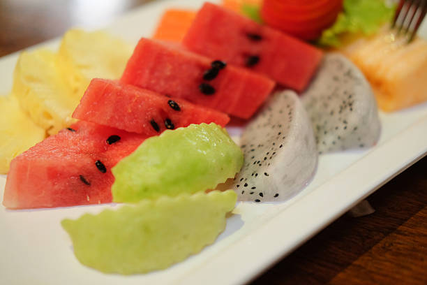 istock Close up slice of fresh fruit 619756626