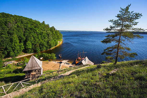 istock old wooden Fort on a shore 619757098