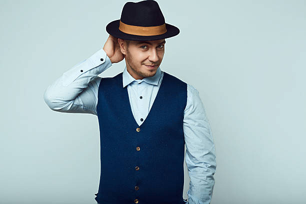 istock Portrait of beautiful young hipster man 619765952