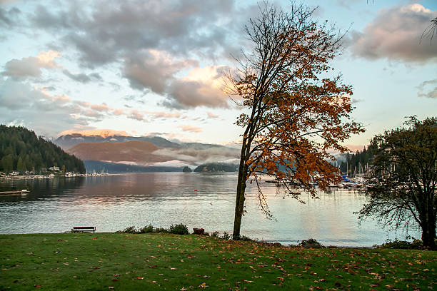 istock Deep Cove in autumn at sunset time, North Vancouver 619768192