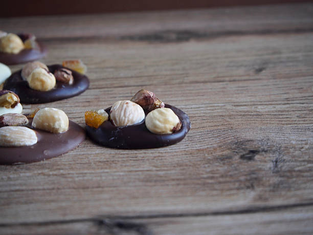 istock Pieces of black, white and chocolate with milk 619770232