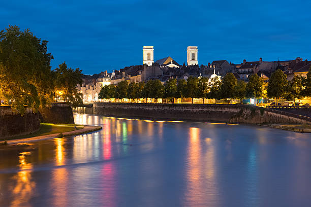 Besancon in a summer night View of Besancon in a summer night doubs photos stock pictures, royalty-free photos & images