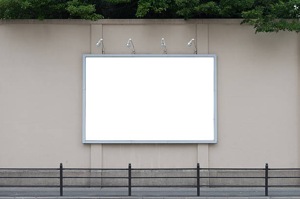 istock Large blank billboard on a street wall 619960460