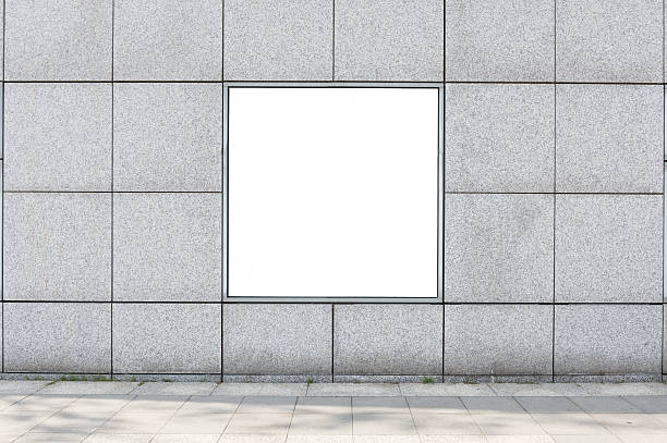 istock Large blank billboard on a street wall 619961764