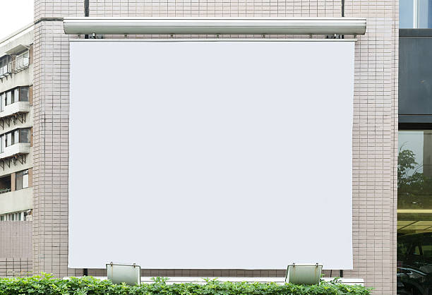 istock Large blank billboard on a street wall 619963100