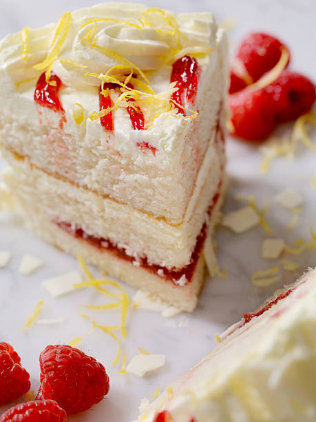 Triple Layered Lemon, Raspberry Cake