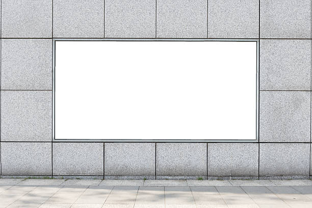 istock Large blank billboard on a street wall 619964066