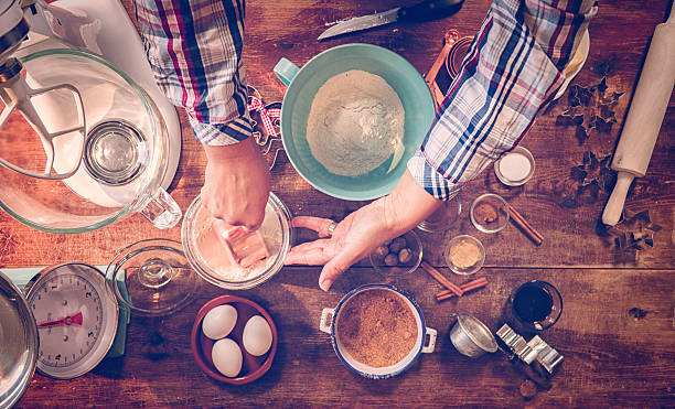 istock Ingredients and Baking Utensils for Baking Christmas Cookies 619965542