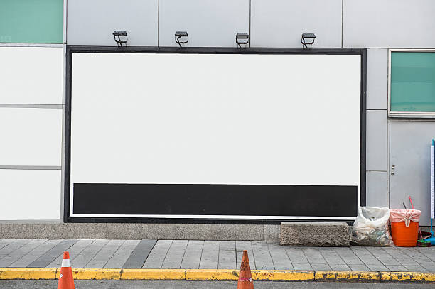 istock Large blank billboard on a street wall 619967048