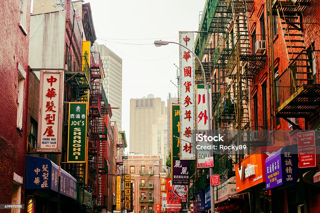 Chinatown in Lower Manhattan, New York City, USA Chinatown Stock Photo