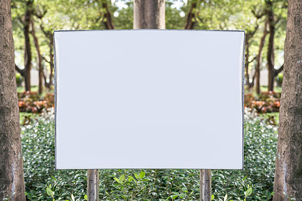 istock Large blank billboard on a street wall 619971448