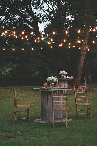 istock Outdoor Seating Area at Dusk 619971682
