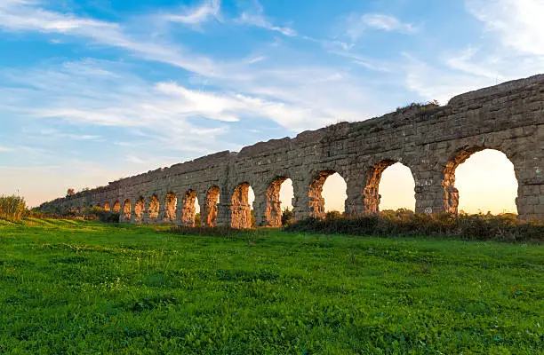 Parco degli Acquedotti is an archeological public park in Rome, part of the Appian Way Regional Park, with monumental ruins of roman aqueducts.