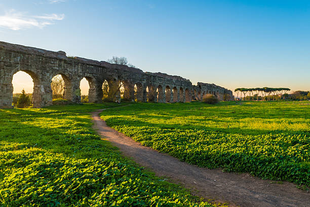 istock Rome (Italy), The Parco degli Acquedotti at sunset. 619972764