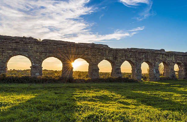 istock Rome (Italy), The Parco degli Acquedotti at sunset. 619973038
