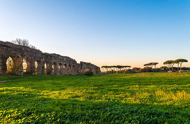 istock Rome (Italy), The Parco degli Acquedotti at sunset. 619973132