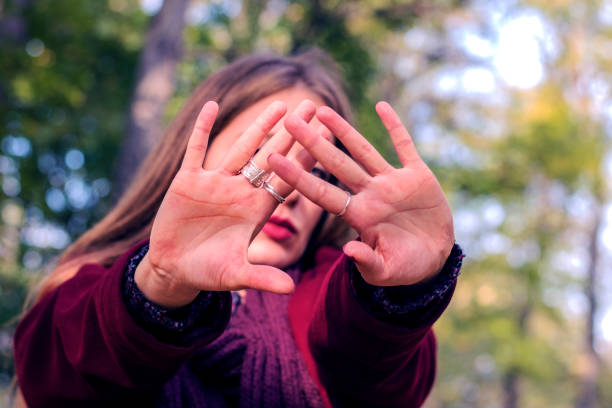 istock woman says stop 619973588