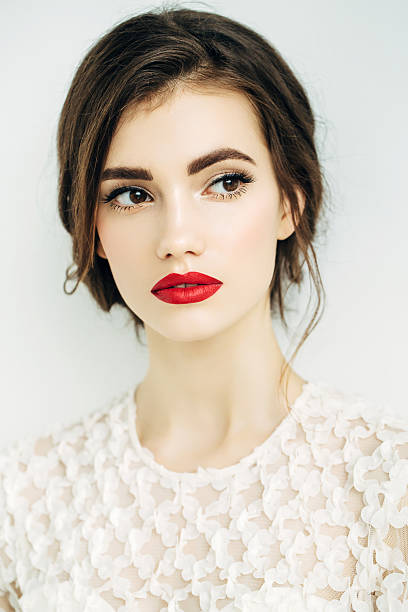 istock Beautiful woman with make-up 619974492