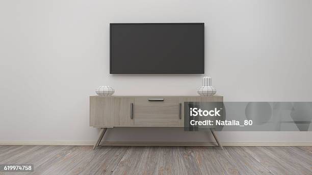 Tv Display Stock Photo - Download Image Now - Television Set, Living Room, Office