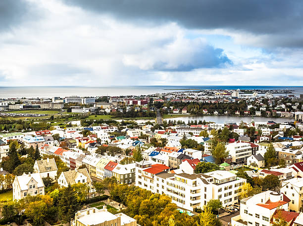 istock Aerial View of Reykjavik,  Iceland 619976604