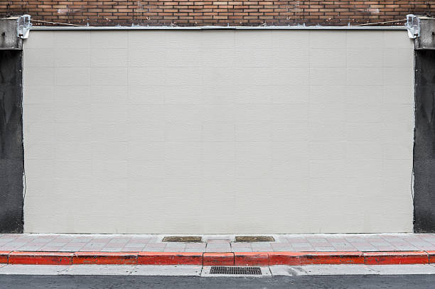 istock Large blank billboard on a street wall 619979028