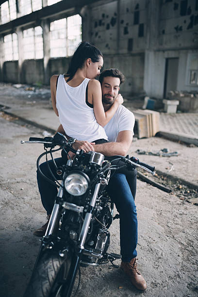 istock Romance On A Bike 619982186