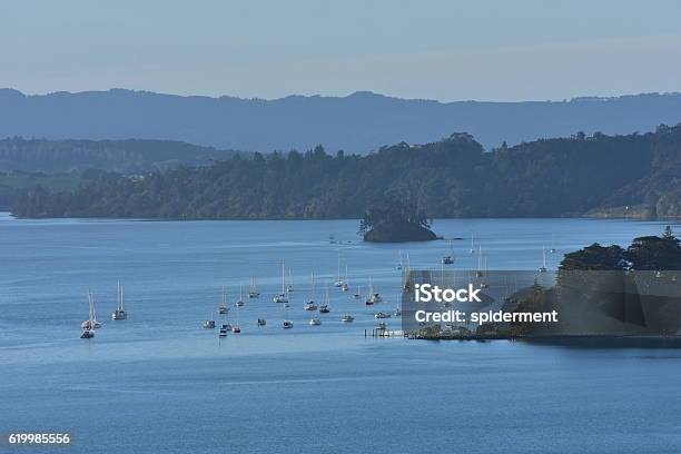 Mahurangi Harbour View Stock Photo - Download Image Now - Bay of Water, Bush, Cliff
