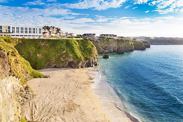 istock Popular Newquay Atlantic ocean coast, UK 619987280