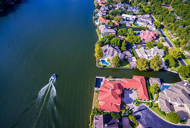 istock Looking Down Over Mount Bonnell Mansions Austin Texas 619987316