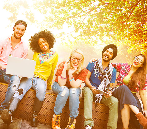 istock Friends Friendship Walking Park Togetherness Fun Concept 619990116