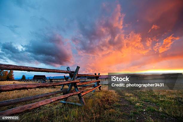 Gorgeous Sunset In Idaho Stock Photo - Download Image Now - Idaho, Farm, Rural Scene
