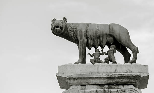 istock Romulus, Remus and the wolf at the Forum Romanum 619992210