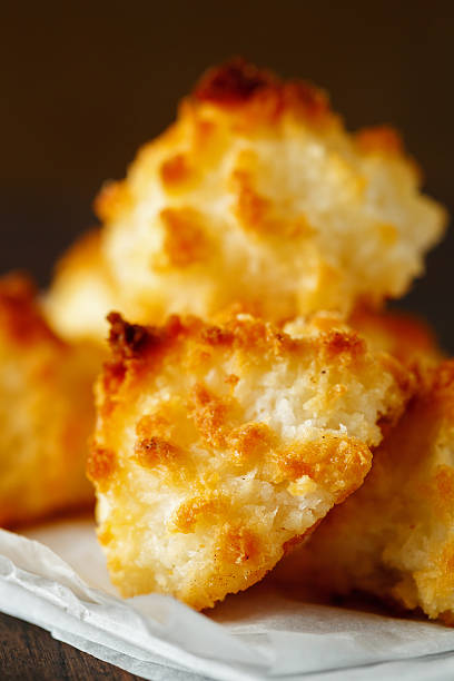 istock Fresh baked little coconut cookies 619997080