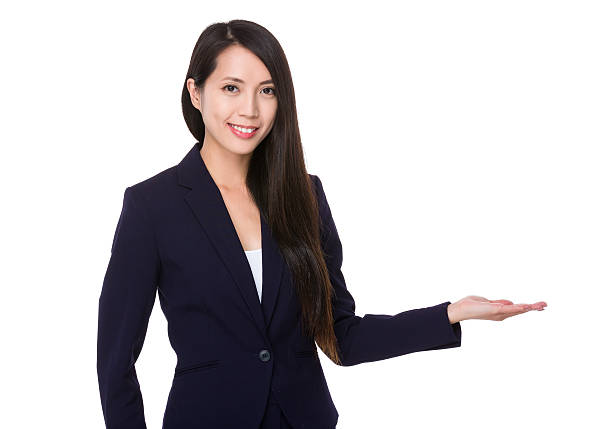 istock Businesswoman gesturing 619998994